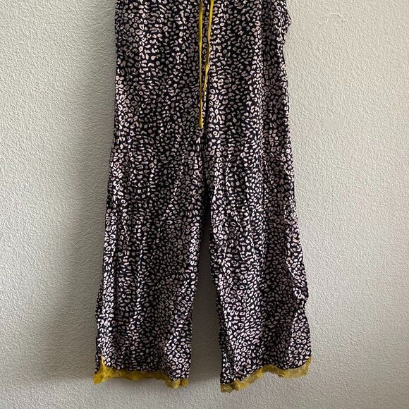Victoria's Secret Wide Leg Animal Print Lace Lounge Pajama Pants Medium - Picture 6 of 6